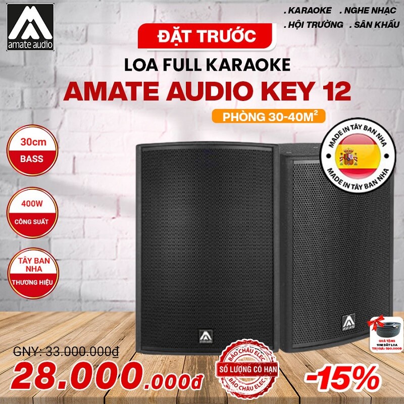 đặt trước loa karaoke full amate audio thương hiệu Tây Ban Nha