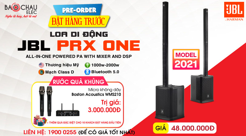 đặt trước loa jbl prx one
