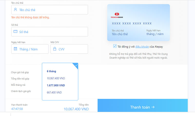 Mua trả góp thiết bị âm thanh tại Bảo Châu Audio lãi suất chỉ từ 0%