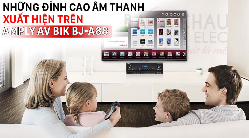 Những đỉnh cao âm thanh xuất hiện trên Amply AV BIK BJ-A88