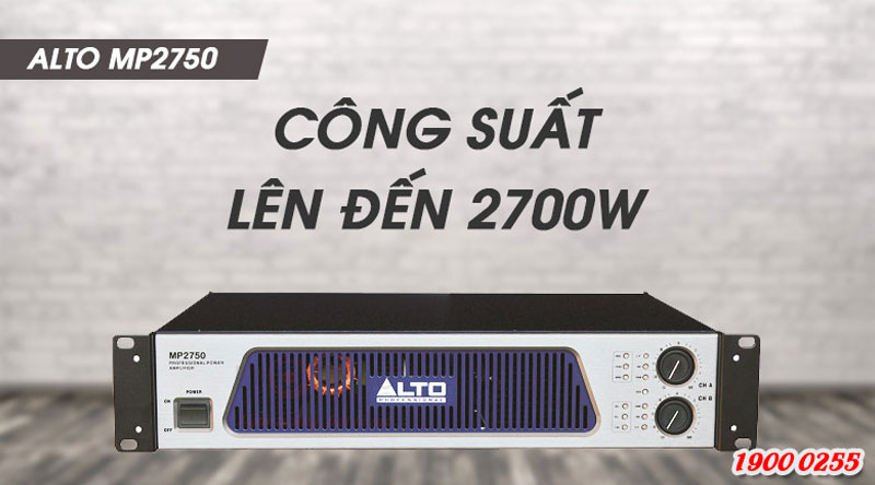 Cục đẩy Alto MP 2750 khuếch đại âm thanh mạnh mẽ