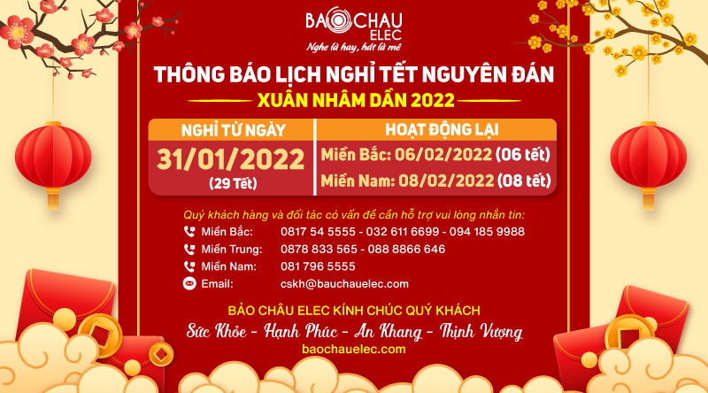 Thông báo lịch nghỉ Tết Nguyên Đán 2022
