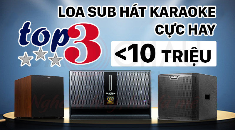 TOP 3 loa sub hát karaoke cực hay dưới 10 triệu