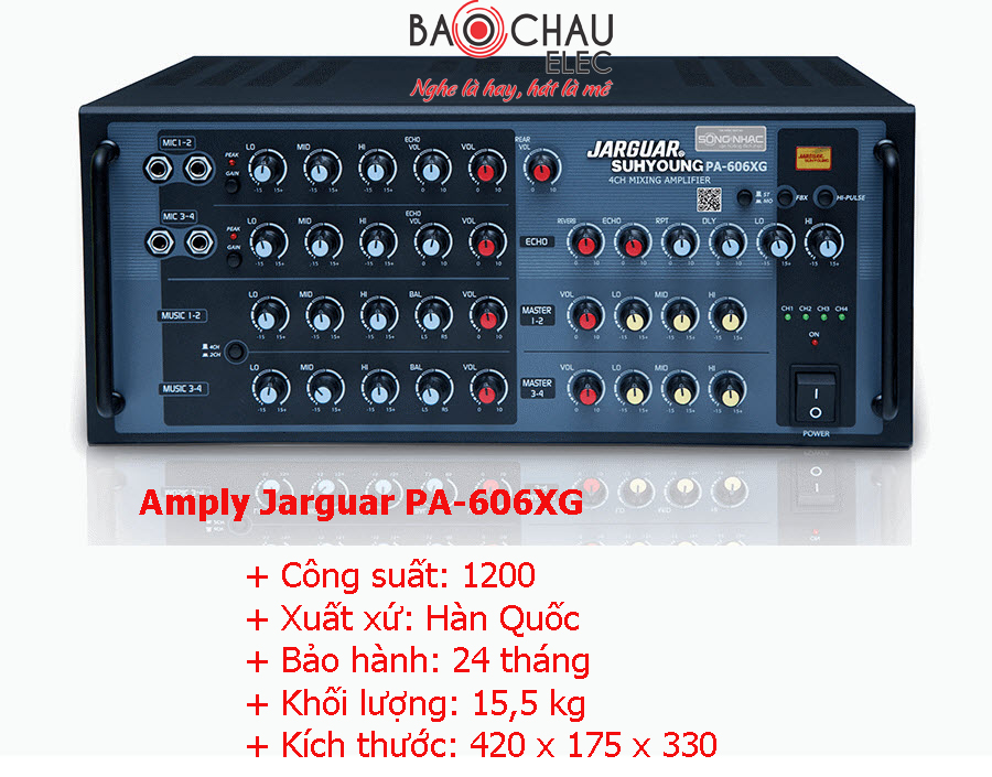 Amply Karaoke Jarguar PA-606XG