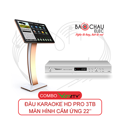 Combo đầu karaoke VietKTV HD Pro 3TB + Màn hình 22inch
