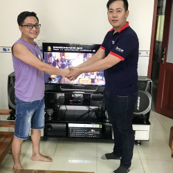 Dàn karaoke gia đình giá rẻ mà hay của anh Đạt tại Trảng Dài, Biên Hòa