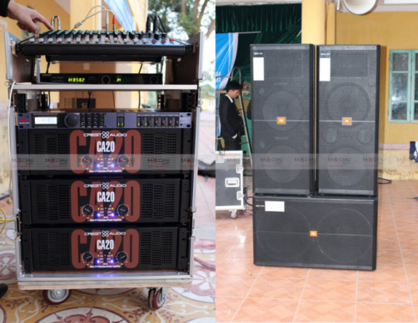 Lắp đặt dàn âm thanh sân khấu chuyên nghiệp cho trường THPT Lục Nam