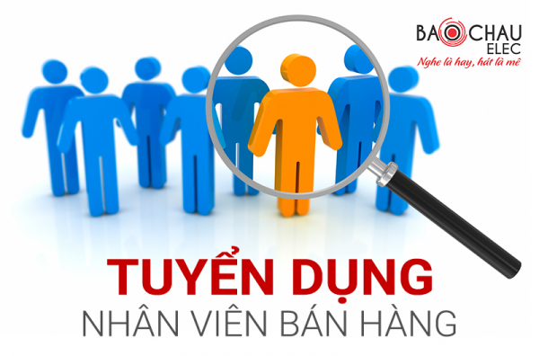 Tuyển nhân viên bán hàng thiết bị âm thanh tháng 8/2017