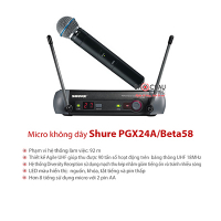 Bộ micro không dây Shure PGX24A/Beta58