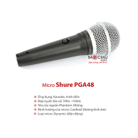 Micro có dây Shure PGA48