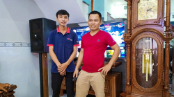 Lắp đặt dàn karaoke BF adio cực hay cho gia đình anh Hậu (Bình Tân, HCM) 