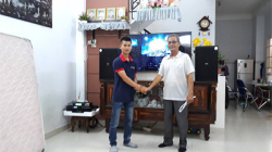 Lắp đặt dàn karaoke gia đình hay, giá tốt cho chú Hậu ở Quận 9 (TP.HCM)