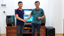 Cung cấp, lắp đặt dàn karaoke gia đình hay, giá tốt cho anh Luật tại Hội An 