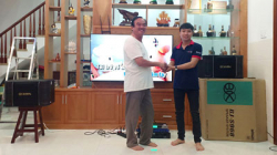 Lắp đặt dàn karaoke gia đình hay, giá tốt cho chú Quân, sống tại Quận 12 (TP.HCM)