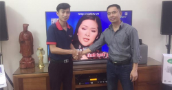 Lắp đặt dàn karaoke gia đình hơn 60 triệu cho anh Nhất ở Long Biên - HN 
