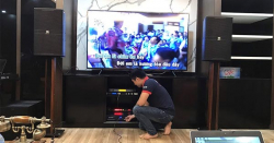 Dàn karaoke cao cấp 70 triệu đồng của chú Khánh tại Green Bay