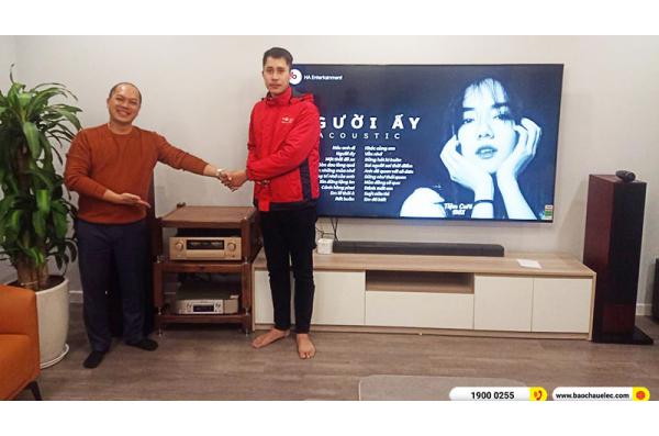 Lắp đặt dàn nghe nhạc trị giá gần 300 triệu cho anh Tuấn tại Hà Nội