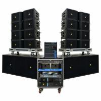 Dàn âm thanh Line Array Passive Actpro 02 (8 full Array bass đôi 25 + 2 sub hơi Bass đôi 50 + 2 đẩy + Cros + Mixer...)