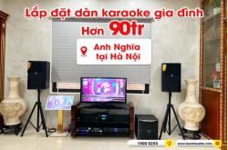 Lắp đặt dàn karaoke trị giá hơn 90 triệu cho anh Nghĩa tại Hà Nội