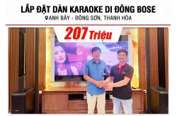 Lắp đặt dàn karaoke, loa di động Bose hơn 200tr cho anh Bảy tại Thanh Hóa
