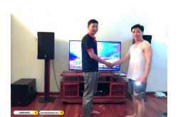 Lắp đặt dàn karaoke RCF 120tr cho chị Huệ tại Nam Định