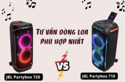 So sánh JBL Partybox 720 vs 710 - Tư vấn dòng loa phù hợp nhất