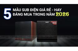 6 mẫu loa sub điện giá rẻ, đáng mua năm 2026