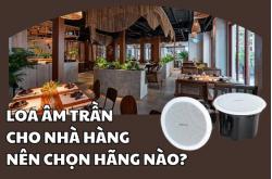 Loa âm trần cho nhà hàng nên chọn hãng nào? 