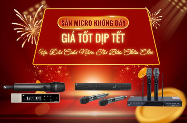 Săn Micro Không Dây Giá Tốt Dịp Tết Ưu Đãi Cuối Năm Tại Bảo Châu Elec
