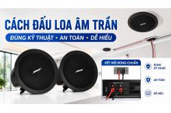 Cách đấu loa âm trần đúng kỹ thuật, an toàn và dễ hiểu