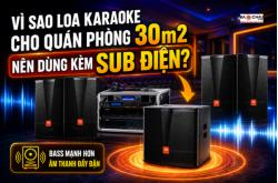 Vì Sao loa karaoke cho quán phòng 30m2 nên dùng Kèm Sub Điện?