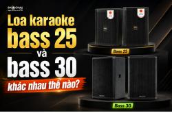 Loa karaoke bass 25 và bass 30 khác nhau thế nào?