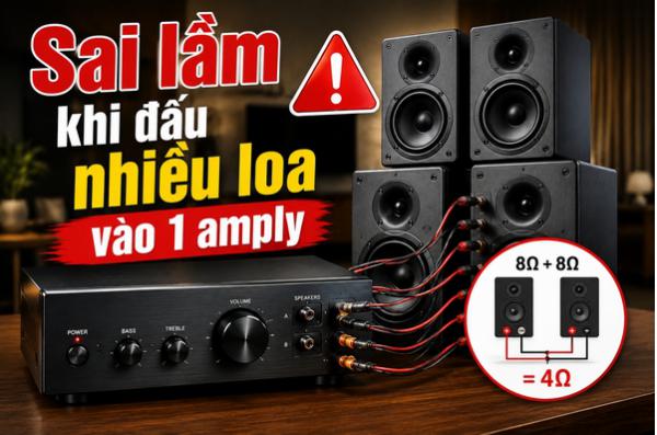 Sai lầm khi đấu nhiều loa vào 1 amply