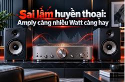Sai lầm huyền thoại: Amply càng nhiều Watt càng hay