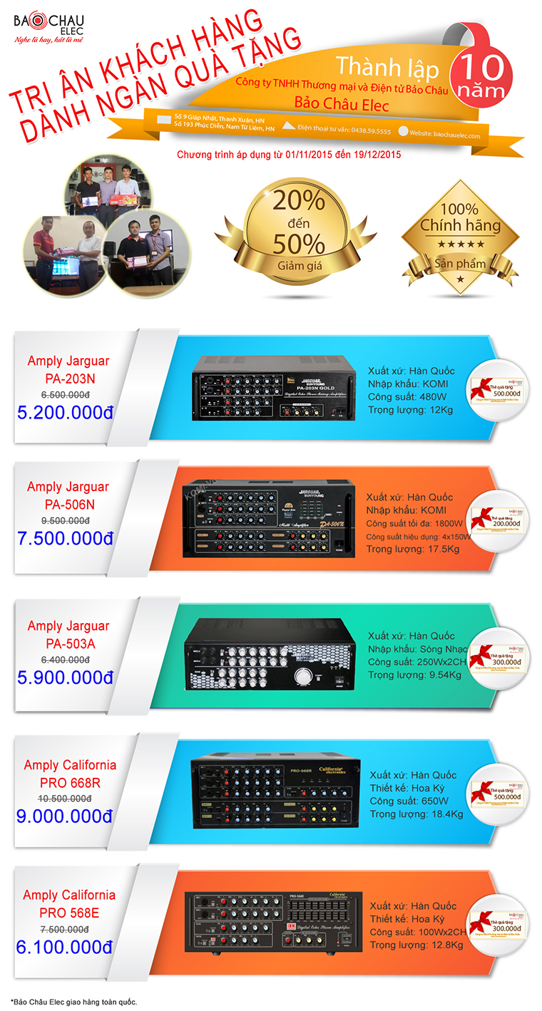 Banner khuyen mai 1 - Main + Amply Banner khuyen mai 1 - Main + Amply