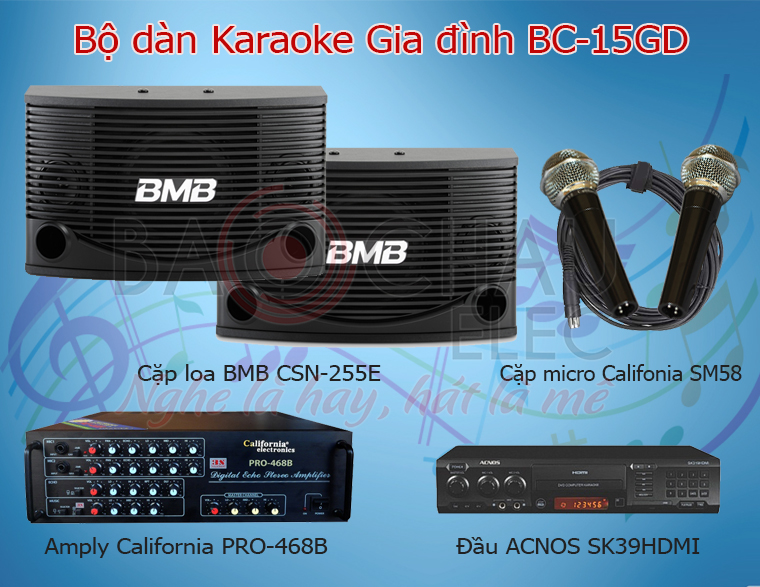 Bo dan karaoke BC-15GD Bo dan karaoke BC-15GD