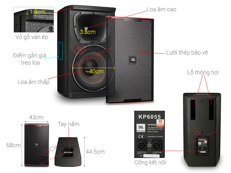 Loa Karaoke JBL KP6055 (full bass 40cm)