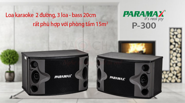 Loa Paramax P-300 với phòng 15m2 Loa Paramax P-300 với phòng 15m2