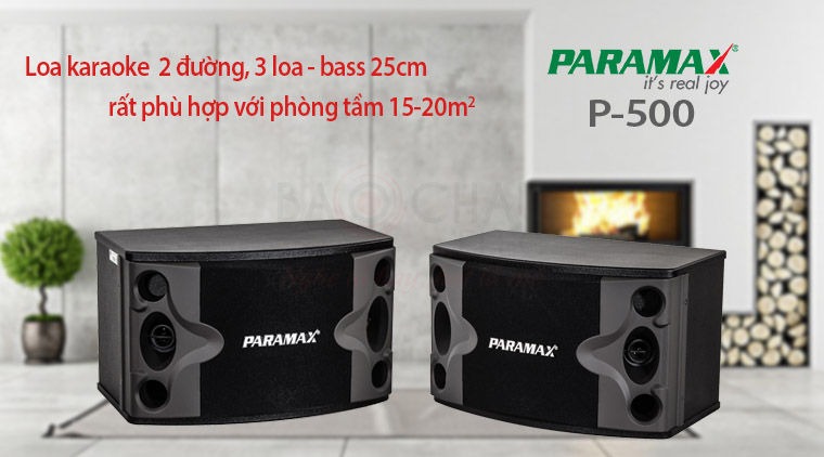Loa Paramax P-500 với phòng 15-20m2