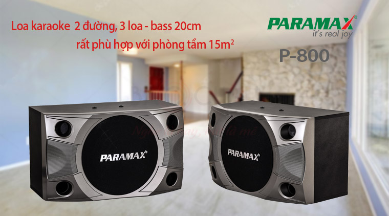 Loa Paramax P-800 với phòng 15m2 Loa Paramax P-800 với phòng 15m2