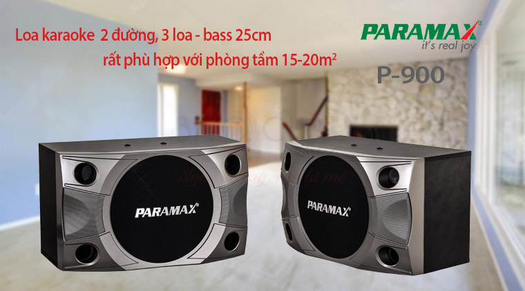 Loa Paramax P-900 với phòng 15-20m2 Loa Paramax P-900 với phòng 15-20m2