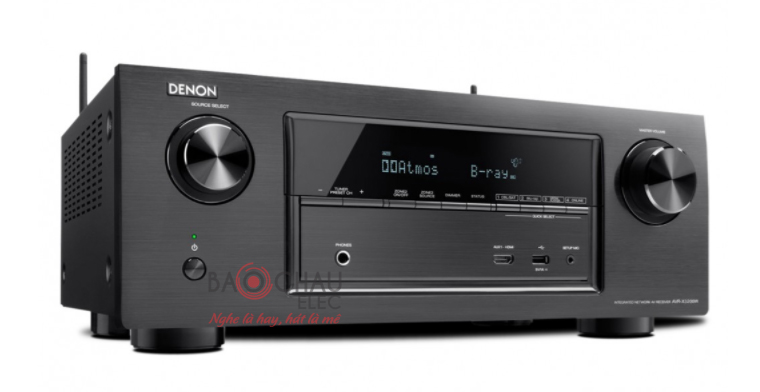 Amply Denon AVR-X3200W - mặt nghiêng Amply Denon AVR-X3200W - mặt nghiêng