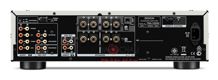 Amply Denon PMA-1520AE mặt sau Amply Denon PMA-1520AE mặt sau