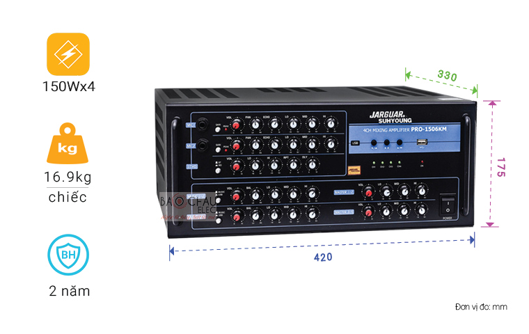 Amply Jarguar 1506KM chỉ số Amply Jarguar 1506KM chỉ số