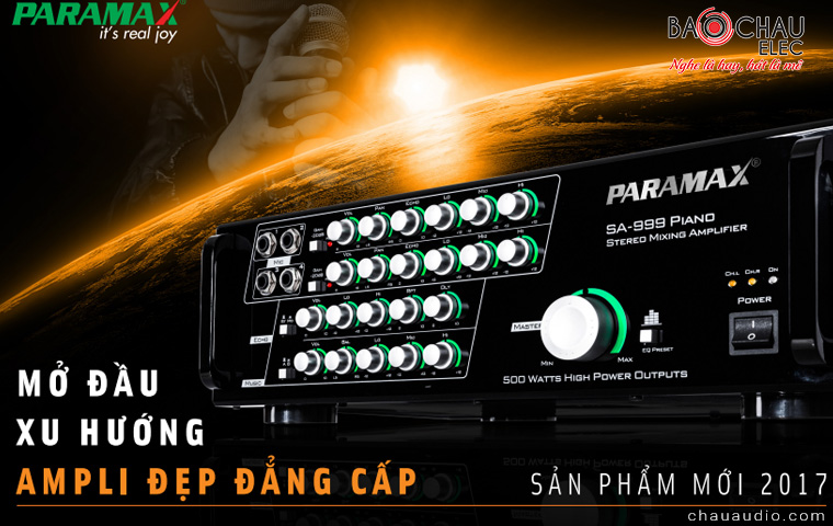 Amply karaoke Paramax SA-999 Piano xu hướng amply đẹp đẳng cấp Amply karaoke Paramax SA-999 Piano xu hướng amply đẹp đẳng cấp