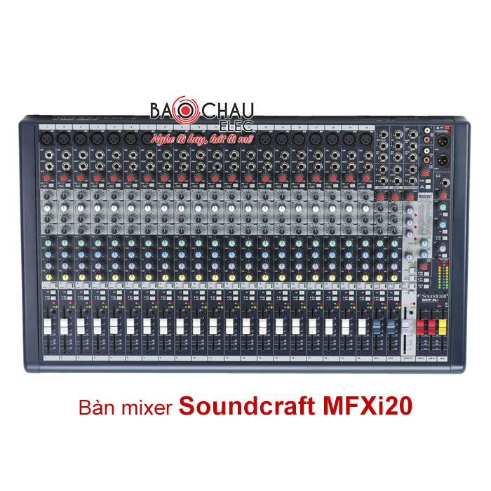B&agrave;n mixer Soundcraft MFXi20