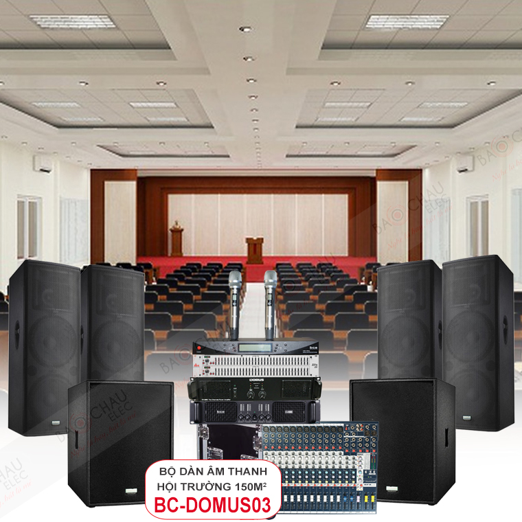 Dàn âm thanh hội trường 150m2 BC-Domus03 Dàn âm thanh hội trường 150m2 BC-Domus03