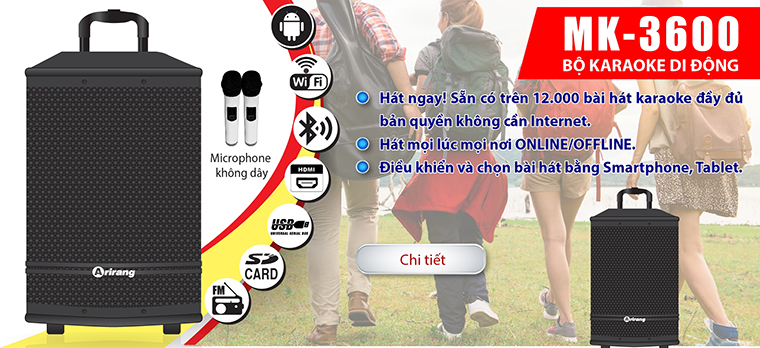 Loa Arirang MK-3600 loa karaoke bluetooth hay, giá rẻ