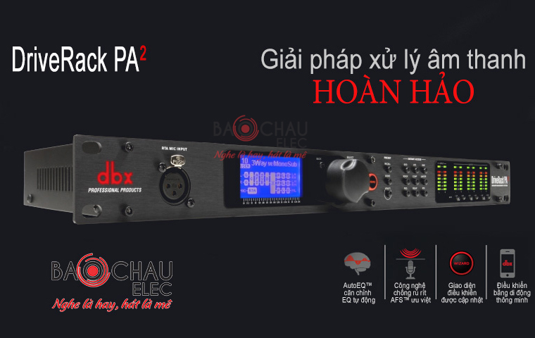Bộ xử lý DBX PA2 - tính năng mới Bộ xử lý DBX PA2 - tính năng mới