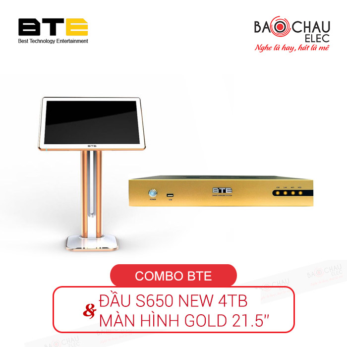 Combo đầu BTE S650 new + màn BTE Gold 21-5 Combo đầu BTE S650 new + màn BTE Gold 21-5